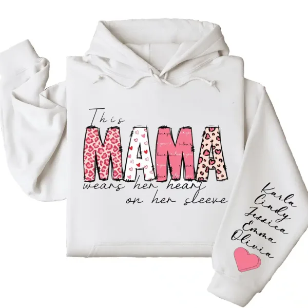 4-3-11.webp This Mama Wears Her Heart on Her Sleeve Hoodie – Custom Hoodie with Kids’ Names, Personalized Mother’s Day Gift for Mama