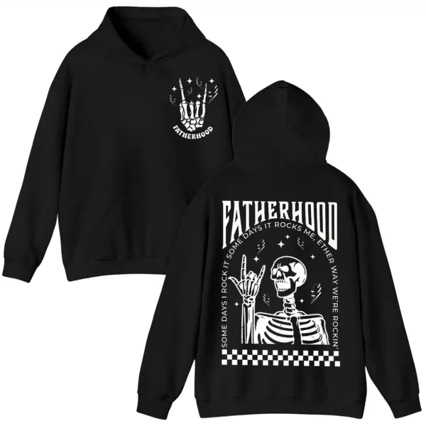 4-3-2-1.webp Fatherhood Skeleton Rock Hoodie, Funny Dad Hoody Sweatshirt Gift, Cool Skull Hoodie For Father’s Day, Rocker Long Sleeve For New Dads