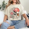 4-3-7.webp Ballpark Mama Mom Skull Funny Baseball Halloween T-Shirt - Unisex, Gift for Halloween Day, Gift for Mama