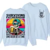 4-5.webp Fatherhood Sweatshirt, Funny Skeleton Dad Shirt, First Time Dad, Retro Fathers Day Gift, Gift for Husband, Full Sizes