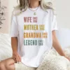 4-9.jpeg Personalized Mom Grandma Shirt - Mother's Day Shirt - Wife, Mother, Grandma Legend - Custom Dates - Funny Birthday Gift for Women