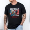 4th of July American Dad Shirt, Father's Day Gift from Wife Gift from Daughter, Step Dad Gift, Dad Fourth of July Independence Day T-shirt