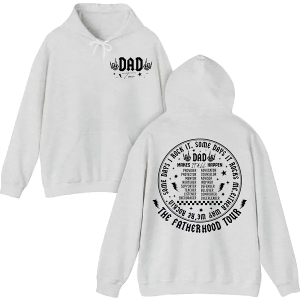 Fatherhood Tour, Sometimes I Rock It Sometimes It Rocks Me Hoodie, Dad Life Shirt, Fathers Day Gift, Funny Fatherhood Hoodie, Dad Rock Tour