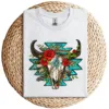 5-1-6.webp Turquoise Boho T-Shirt – Southwestern Style Graphic Tee – Vintage Bohemian Design – Casual Summer Top – Festival & Country Outfit
