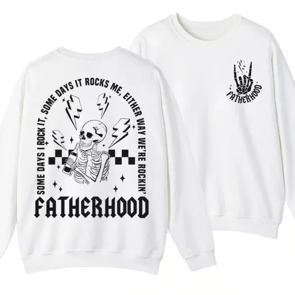 Fatherhood Some Day I Rock It Sweatshirt, Retro Fatherhood Sweater, Father's Day Gift - Unisex, Gift For Father's Day