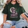 Momster Skull Mom Coffee Lover Halloween Messy Hair Bun Mama T-Shirt - Unisex, Gift for Halloween Day,  Gift for Mama