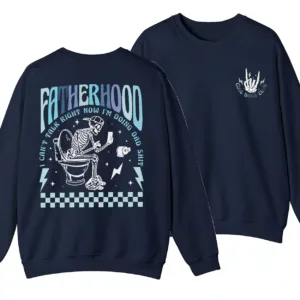 6-1-3-1.webp Fatherhood Sweatshirt, Funny Skeleton Dad Graphic, “Doing Dad Shit” Cool Dads Club Sweater, Father's Day Gift - Unisex, Gift For Father's Day