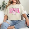 Mama Halloween Cute Ghost Trendy Checkered Pink Men Women T-Shirt - Unisex, Gift for Halloween Day,  Gift for Mama