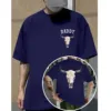 7-1-4.webp Boho Cow Skull T-Shirt – Aztec Inspired Graphic Tee – Southwestern Style – Vintage Cowgirl Country Shirt – Western Boho Fashion
