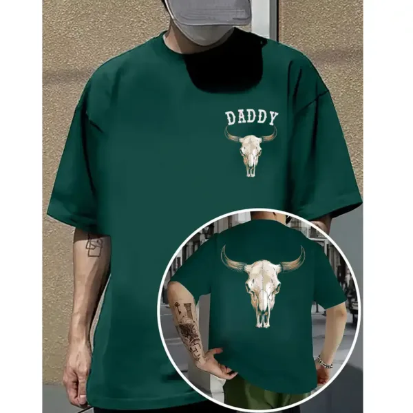 7-2-4.webp Boho Cow Skull T-Shirt – Aztec Inspired Graphic Tee – Southwestern Style – Vintage Cowgirl Country Shirt – Western Boho Fashion