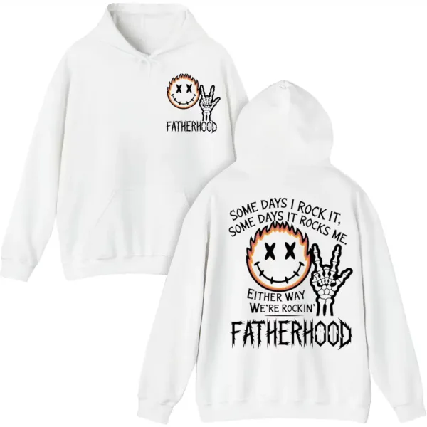 7-2.webp Skeleton Fatherhood Hoodie, Some Day It Rocks Me, The Best Father's Day Gift