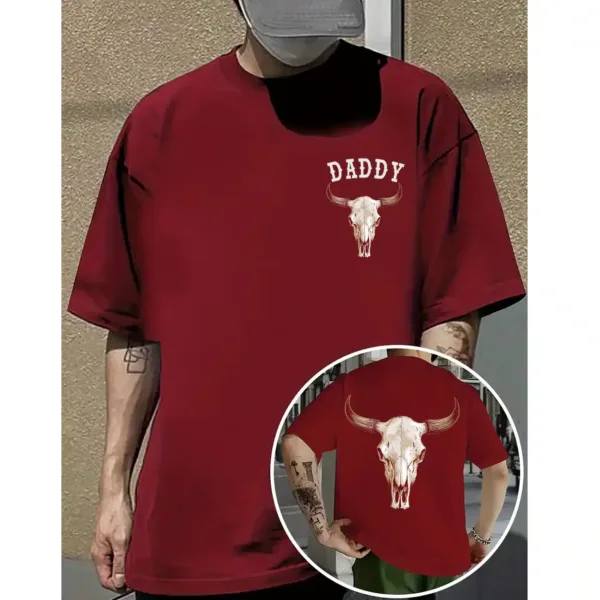 7-4-3.webp Boho Cow Skull T-Shirt – Aztec Inspired Graphic Tee – Southwestern Style – Vintage Cowgirl Country Shirt – Western Boho Fashion