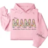 7-5-3.webp This Mama Wears Her Heart on Her Sleeve Hoodie – Floral Hoodie for Mom with Kids’ Names, Cute Personalized Gift Idea
