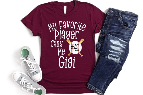 Personalized Gigi Baseball Shirt - Custom Gigi Gift for Baseball Lovers - My Favorite Player Calls Me Gigi
