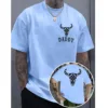 Boho Cow Skull T-Shirt – Western Aztec Bull Skull Tee – Wild West Cowboy & Cowgirl Shirt – Rodeo Graphic – Perfect Western Life Gift