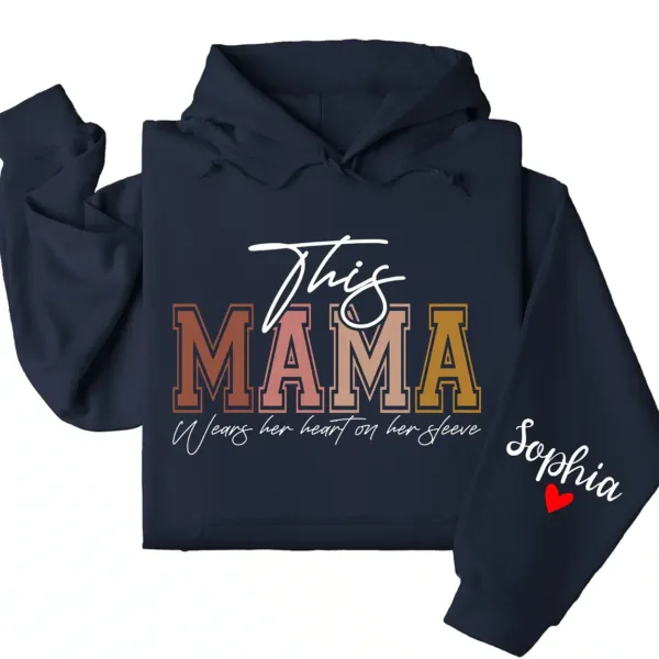 8-2-7.webp This Mama Wears Her Heart on Her Sleeve Hoodie – Custom Mom Hoodie with Kids’ Names, Personalized Mother’s Day Gift, Thoughtful Mama Outfit