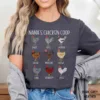 Personalized Nana Shirt - Custom Chicken T-Shirt with Grandkids' Names - Personalized Grandma & Nana Gift