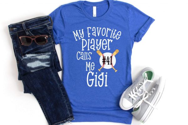 Personalized Gigi Baseball Shirt - Custom Gigi Gift for Baseball Lovers - My Favorite Player Calls Me Gigi