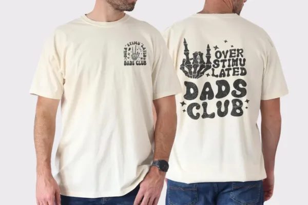 9-2-3.webp Overstimulated Dad Shirt – Funny Mental Load T-Shirt – Cool Vintage Dad Tee – Tired Dad Gift – Father's Day Gift for Husband