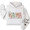 This Mama Wears Her Heart on Her Sleeve Hoodie – Custom Kids Names Hoodie for Mom