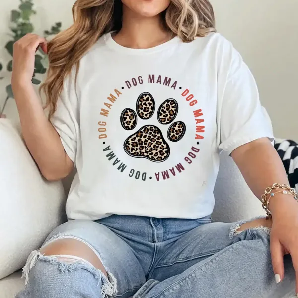 9-2-9.webp Dog Mama T-Shirt – Cute Dog Mom Gift Tee, Fur Mama Shirt for Pet Lovers, Dog Lover Graphic Top, Mother's Day Gift for Dog Moms