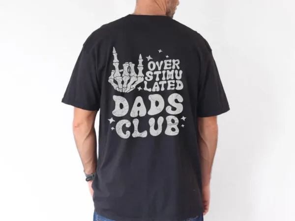 9-3-2.webp Overstimulated Dad Shirt – Funny Mental Load T-Shirt – Cool Vintage Dad Tee – Tired Dad Gift – Father's Day Gift for Husband