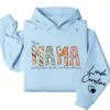 This Mama Wears Her Heart on Her Sleeve Hoodie – Custom Kids Names Hoodie for Mom