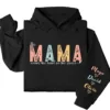 9-3-7.webp This Mama Wears Her Heart on Her Sleeve Hoodie – Custom Hoodie with Kids’ Names, Personalized Mother’s Day Gift for Mom