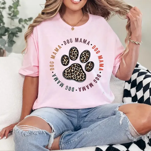 9-3-9.webp Dog Mama T-Shirt – Cute Dog Mom Gift Tee, Fur Mama Shirt for Pet Lovers, Dog Lover Graphic Top, Mother's Day Gift for Dog Moms