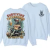 9-4-2.webp Surviving Fatherhood One Beer at a Time Sweatshirt, Funny Father's Day Shirt, Happy Father’s Day Gift, Model Sweater