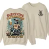 9-5.webp Surviving Fatherhood One Beer at a Time Sweatshirt, Funny Father's Day Shirt, Happy Father’s Day Gift, Model Sweater