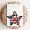 American Flag Dad Tee, Star Dad T-Shirt, USA Flag Tshirt, USA Dad Shirt for 4of July, Independent Day, Father's Day, Big America