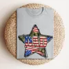 American Flag Dad Tee, Star Dad T-Shirt, USA Flag Tshirt, USA Dad Shirt for 4of July, Independent Day, Father's Day, Big America