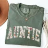 Auntie T-Shirt, Aunt Shirt, Floral Auntie, New Aunt Gift, Pregnancy Announcement, Gift for Aunt, Pregnancy Reveal to Aunt