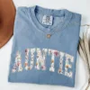 Auntie T-Shirt, Aunt Shirt, Floral Auntie, New Aunt Gift, Pregnancy Announcement, Gift for Aunt, Pregnancy Reveal to Aunt
