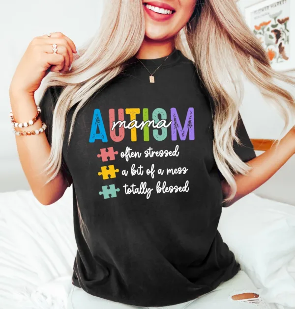 Autism Mom Shirt, Autism Awareness Mama T-Shirt, Proud Autism Mama Tees