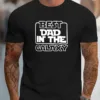 Best Dad In The Galaxy Printed, Men's Short Sleeved T-shirts, Fashion Comfortable Casual Tops For Summer & Spring Daily Wear
