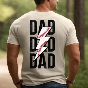 Dad Baseball Shirt ? Game Day Tee for Fathers Who Love Baseball