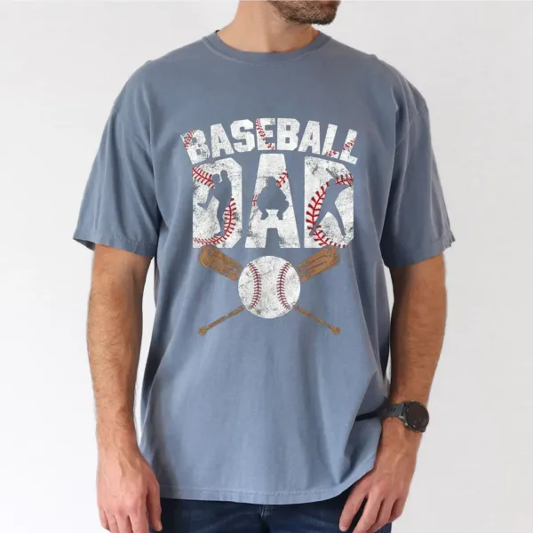 Baseball Dad Graphic Tee, Father's Day T-Shirt, The Best Father's Day Gift
