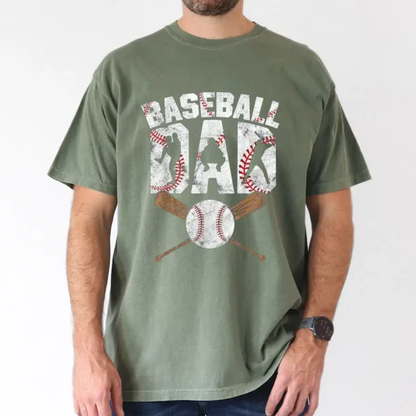 Baseball Dad Graphic Tee, Father's Day T-Shirt, The Best Father's Day Gift