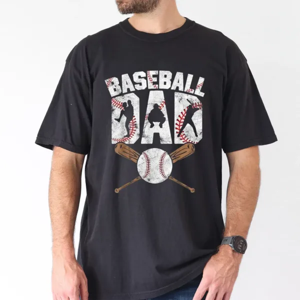 Baseball Dad Graphic Tee, Father's Day T-Shirt, The Best Father's Day Gift