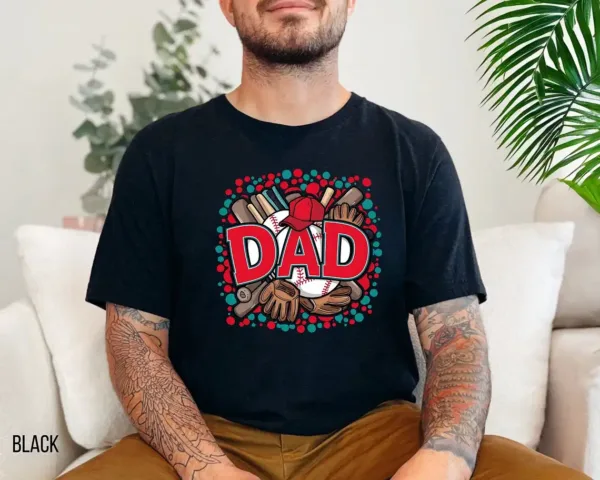 Baseball Dad Tee ? Gift for Sports Dad ? Game Day Shirt for Father