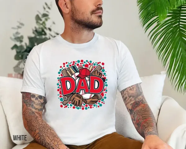 Baseball Dad Tee ? Gift for Sports Dad ? Game Day Shirt for Father