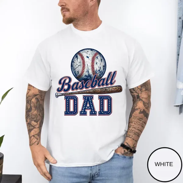 Baseball-Dad-Shirt-5.webp Baseball Dad Shirt ? Funny Baseball Father T-Shirt ? Sports Dad Gift for Father's Day or Game Day