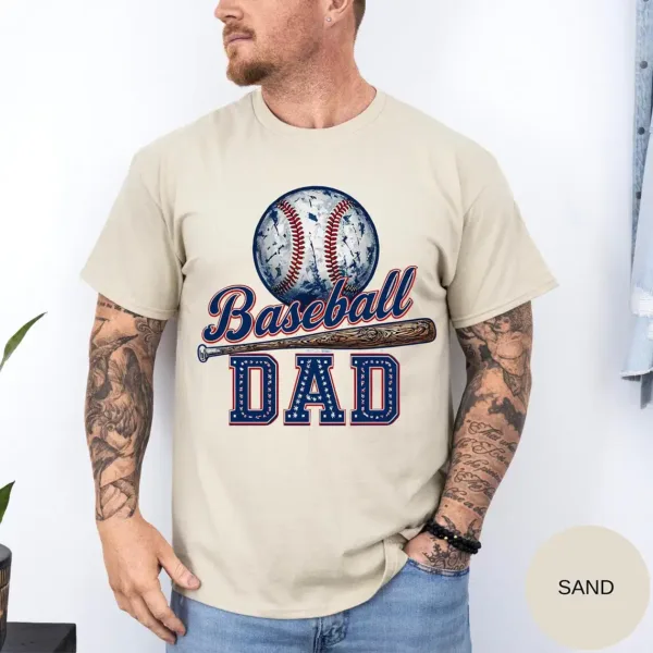 Baseball-Dad-Shirt-6.webp Baseball Dad Shirt ? Funny Baseball Father T-Shirt ? Sports Dad Gift for Father's Day or Game Day