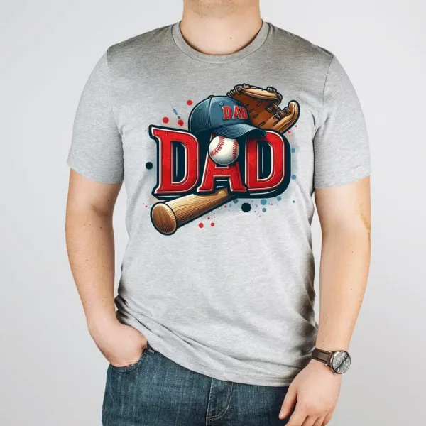 Baseball-Dad-Shirt-Baseball-Game-Day-1.webp Funny Baseball Dad Tee ? Gift for Baseball Fathers, Coach Dad Shirt