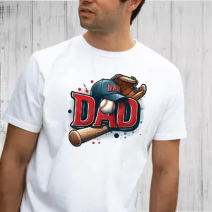 Baseball-Dad-Shirt-Baseball-Game-Day-3.webp Funny Baseball Dad Tee ? Gift for Baseball Fathers, Coach Dad Shirt