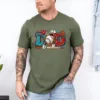 Dad Baseball Shirt ? Funny Sports Dad Tee with Glove, Bat & Ball ? Game Day Outfit