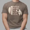 Baseball Parent Shirt ? Raised My Kid to Hit & Steal ? Great Gift for Baseball Dad or Mom