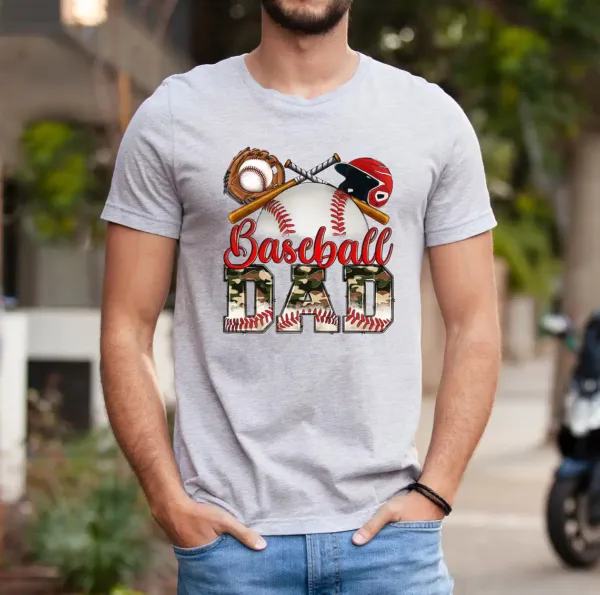 Father?s Day Baseball Dad Shirt ? Fun & Colorful Sports Tee for Baseball Lovers